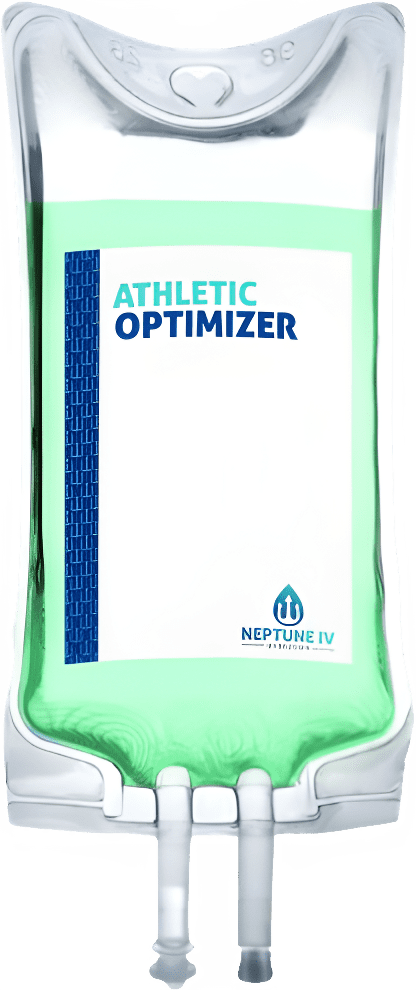 A bottle of athletic optimizer is shown.