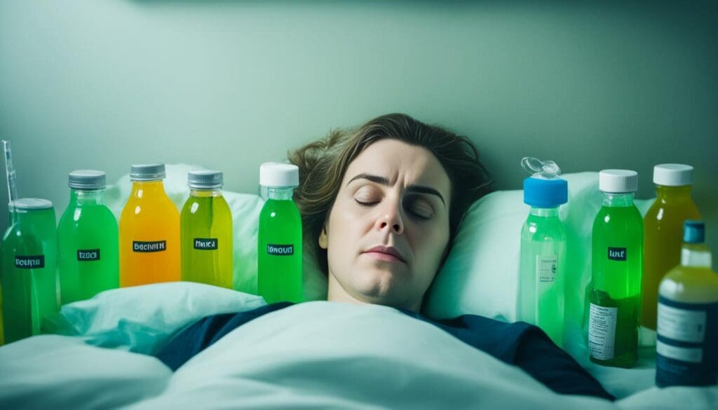 Dehydration from food poisoning